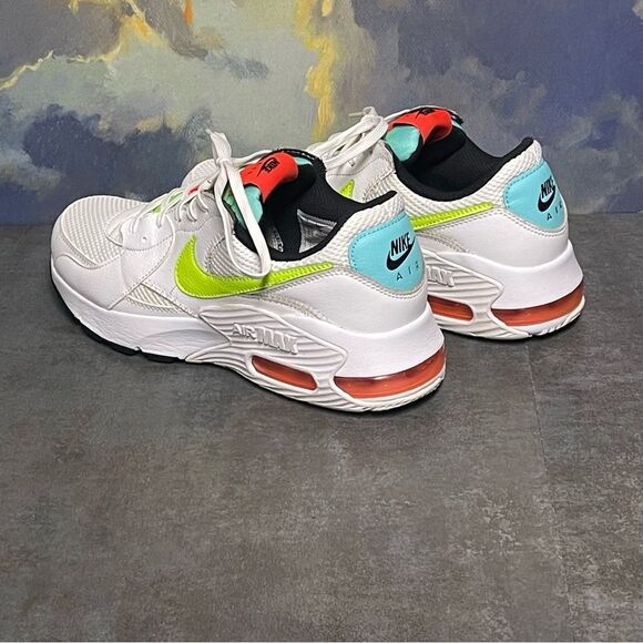 Nike Air Max Excee Women's White/Volt-Black- Crimson Sneakers Size 9 - Picture 6 of 16